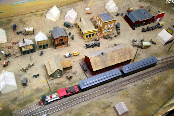 Model railroad at Utah State Railroad Museum. Ogden, UT.
