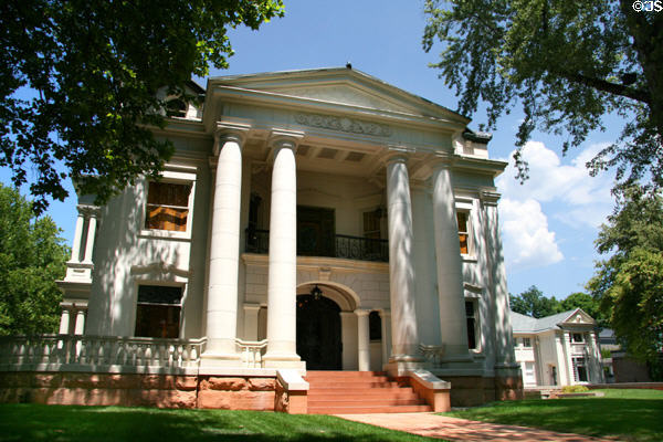 Kieth-Brown Mansion (1898) (529 East South Temple). Salt Lake City, UT. Style: Neoclassical. Architect: Frederick Albert Hale. On National Register.