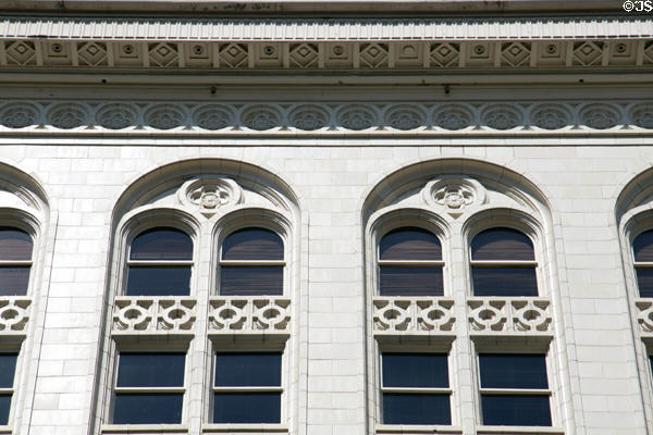 Upper story details of Kearns Building. Salt Lake City, UT.