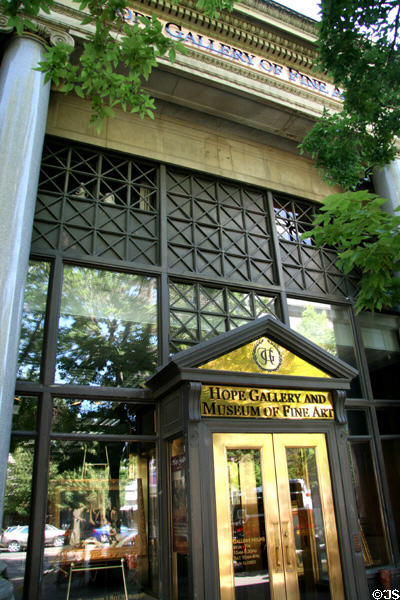Hope Gallery & Museum of Fine Arts (former Tracy Loan & Trust Co.) Building (1916) (153 S. Main St.). Salt Lake City, UT. Style: Neoclassical. Architect: Walter J. Cooper.