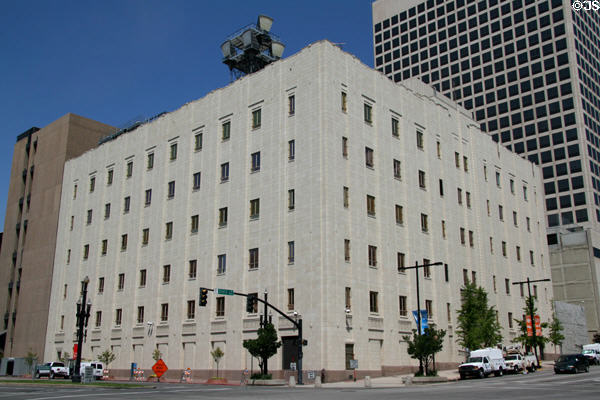 Mountain States Telephone & Telegraph Company (1939 (1st 2 floors) & 1947) (70 South State St.). Salt Lake City, UT. Style: Art Deco.