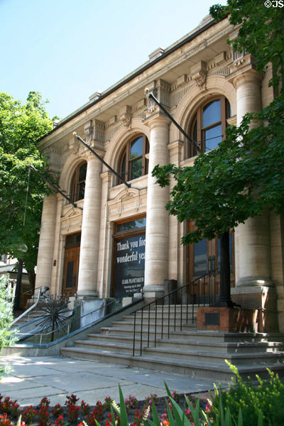 Facade of Hansen Planetarium (former Public Library). Salt Lake City, UT.
