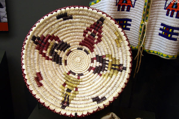 White Mesa Ute basket (c1970s) by Rachel Eyetoo at Utah Museum of Natural History. Salt Lake City, UT.
