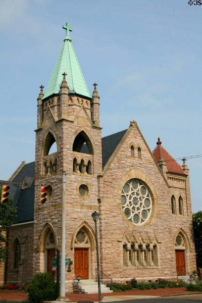 St John Episcopal Church (1896) (424 Washington St.). Portsmouth, VA. Style: Gothic Revival. Architect: Charles Cassell.