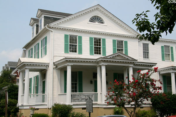Watts House (1799) (500 North St. at Dinwiddie St.). Portsmouth, VA. Style: Federal.