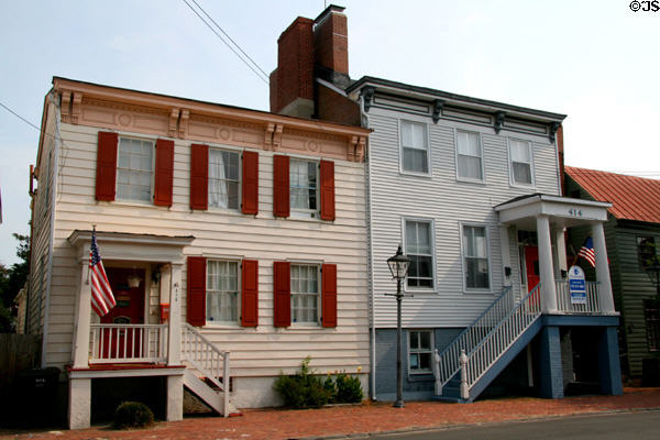 Cottage houses (mid 19thC) (416-414 London St.). Portsmouth, VA.