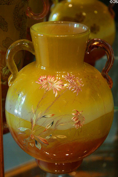Art Nouveau blown glass vase (c1880-90) at Chrysler Museum of Art. Norfolk, VA.