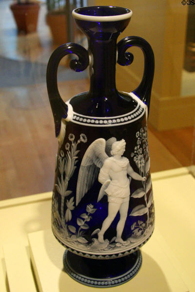 Milton Paradise Lost Vase (1878) by John Northwood I (probably displayed a Paris World's Exposition of 1878) at Chrysler Museum of Art. Norfolk, VA.