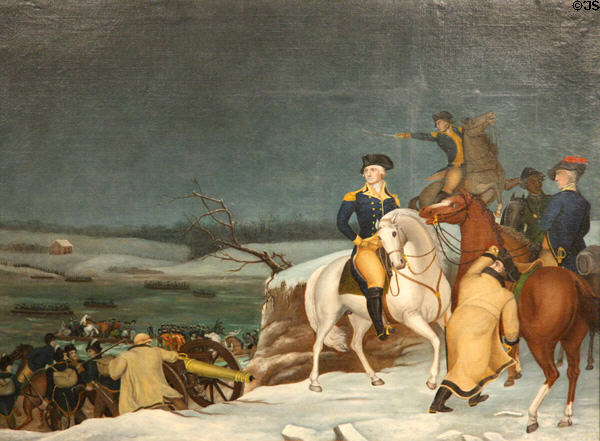 Washington at the Delaware painting (c1849) by Edward Hicks at Chrysler Museum of Art. Norfolk, VA.
