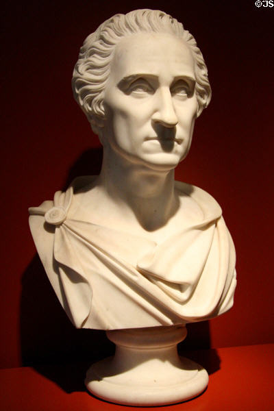 Marble bust of George Washington (c1815-20) by Raimondo Trentanove at Chrysler Museum of Art. Norfolk, VA.