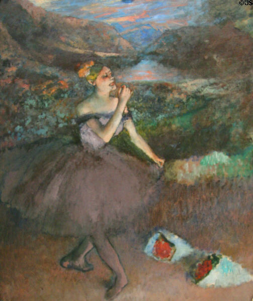 Dancer with Bouquets (c1895-1900) by Edgar Degas at Chrysler Museum of Art. Norfolk, VA.