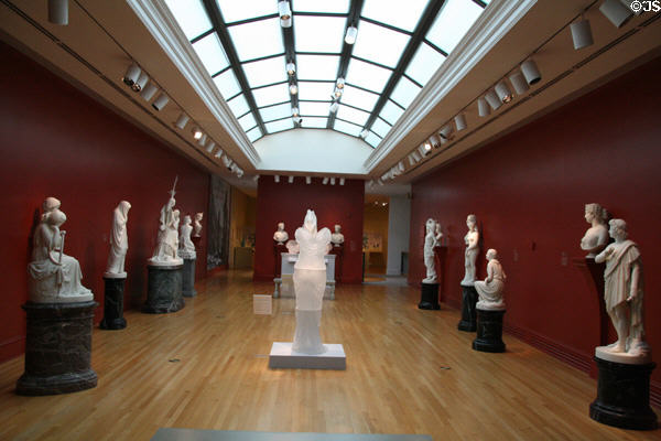 Sculpture gallery at Chrysler Museum of Art. Norfolk, VA.