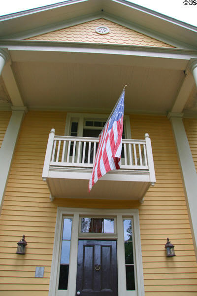 Front porch of Ash Lawn-Highland. Charlotttesville, VA.