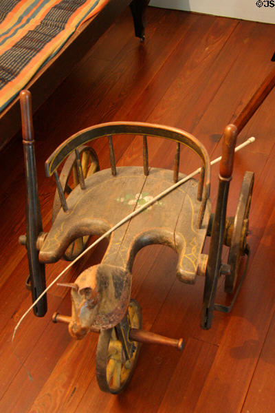 Hand-operated pedal toy cart at Woodrow Wilson Birthplace. Staunton, VA.