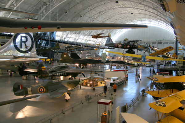 Aviation collection at National Air & Space Museum. Chantilly, VA.