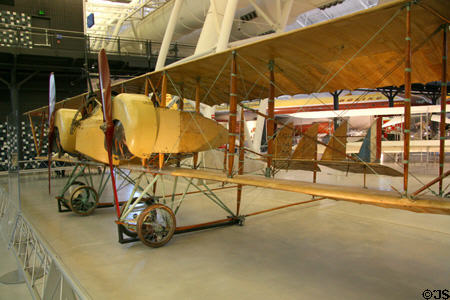 Caudron G.4 (1917) biplane at National Air & Space Museum. Chantilly, VA.