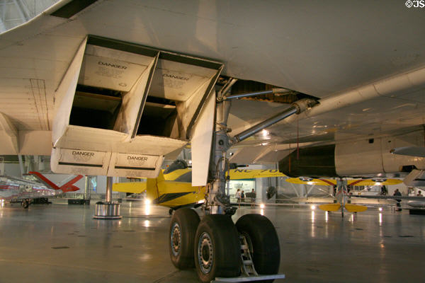 Air intakes of Concorde (1976) from France at National Air & Space Museum. Chantilly, VA.