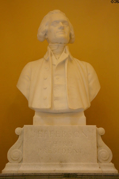 Thomas Jefferson bust in Virginia State Capitol. Richmond, VA.