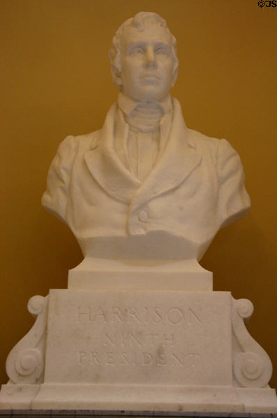 William Henry Harrison bust in Virginia State Capitol. Richmond, VA.