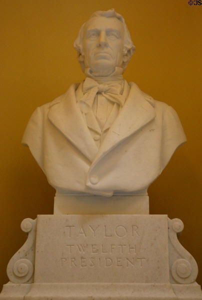 Zachary Taylor bust in Virginia State Capitol. Richmond, VA.
