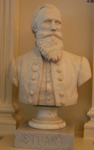 General J.E.B. Stuart bust in Virginia State Capitol. Richmond, VA.