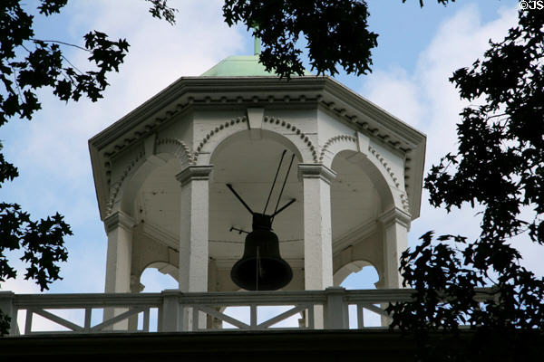 Cupola & bell of Bell Tower (1824) at Virginia State Capitol. Richmond, VA.