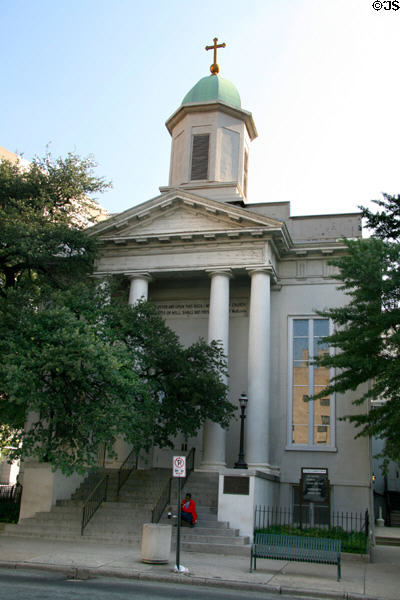 St Peter Catholic Church (1834 & 55) (8th & Grace). Richmond, VA. Style: Greek Revival. On National Register.