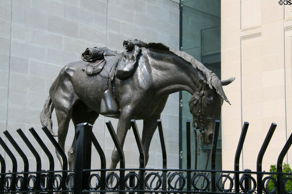 Memorial to 1.5 million horses & mules which died in the Civil War at Museum of Virginia History. Richmond, VA.