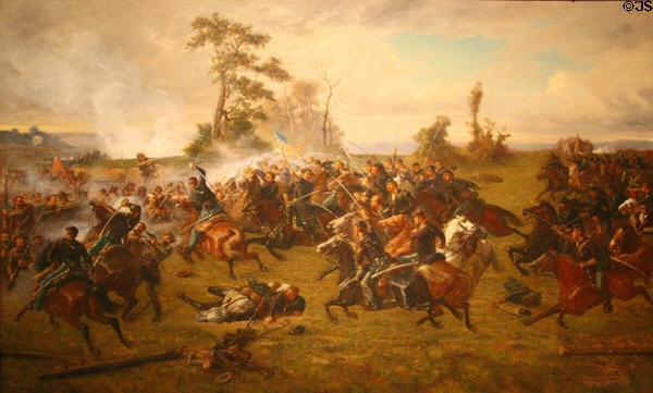 Battle of Five Forks by Paul Philippoteaux at Museum of Virginia History. Richmond, VA.