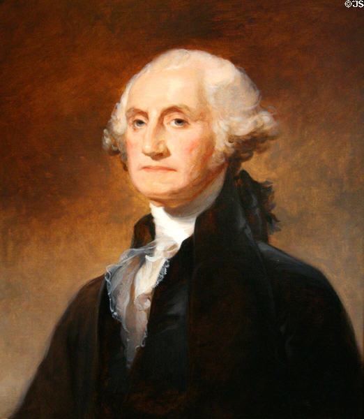 George Washington portrait (1856) by Thomas Sully after Gilbert Stuart at Museum of Virginia History. Richmond, VA.