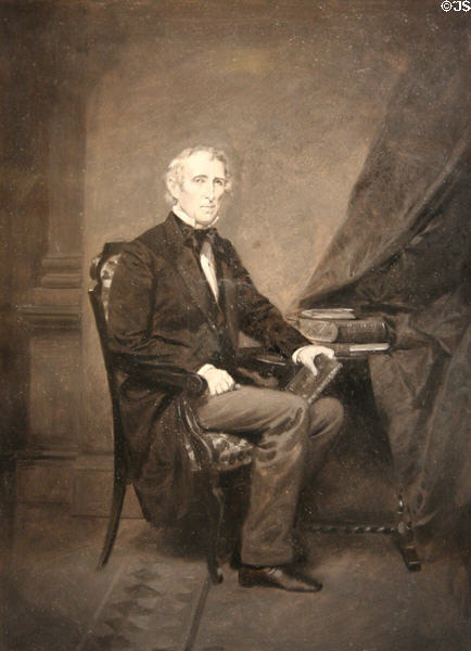 John Tyler portrait by Alonzo Chappel at Museum of Virginia History. Richmond, VA.