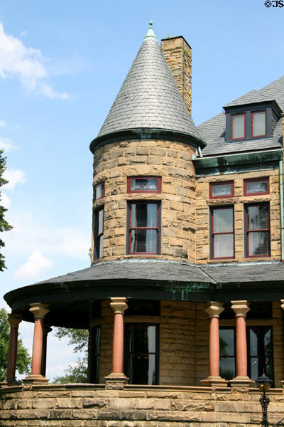 Corner turret of Maymont Mansion. Richmond, VA.