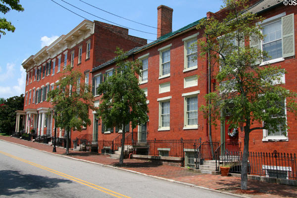 223-211 High Street heritage row houses. Petersburg, VA.