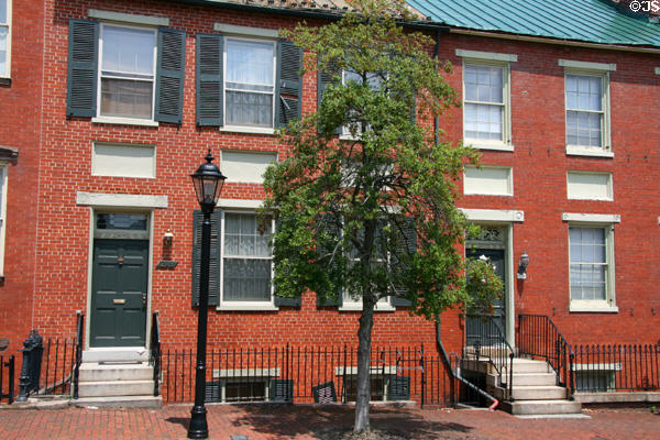 Heritage facade with shutters (215 & 213 High St.). Petersburg, VA.