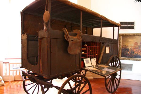 Field office wagon of Gen. George Thomas, U.S. Army, [aka Rock of Chickamauga] at Siege Museum. Petersburg, VA.