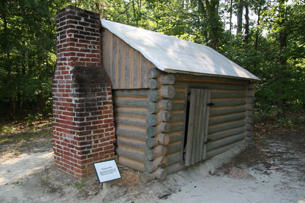 Union soldiers hut at Petersburg National Battlefield. Petersburg, VA.