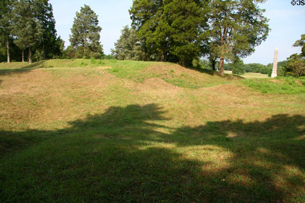 Location of Battle of the Crater (July 30, 1864) at Petersburg National Battlefield. Petersburg, VA.