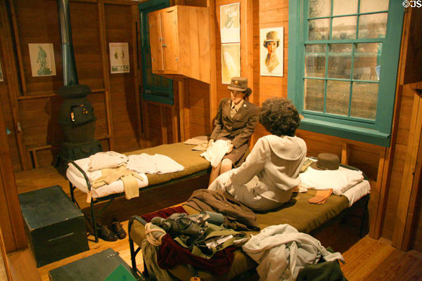 WAC barracks from WWII at U.S. Army Women's Museum. Petersburg, VA.
