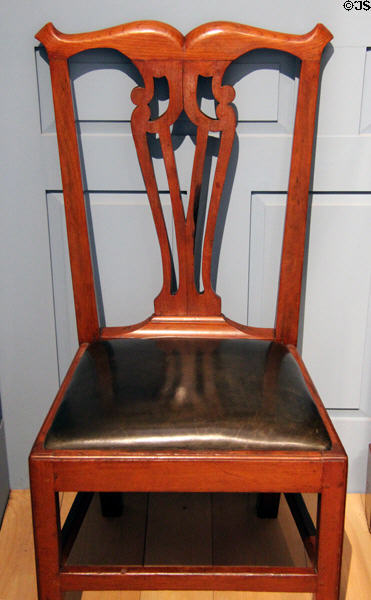 Side chair (1780-90) at Bennington Museum. Bennington, VT.