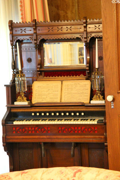 Pump organ (1868) by Sterling Co. of Derby, CT at Park-McCullough Historic Estate. North Bennington, VT.
