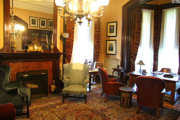 Governor's parlor at Park-McCullough Historic Estate. North Bennington, VT.