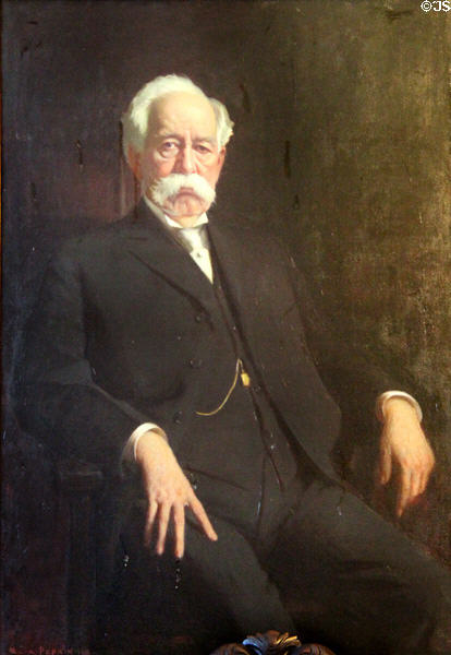 John G. McCullough portrait (1915) by Mark Popkin at Park-McCullough Historic Estate. North Bennington, VT.