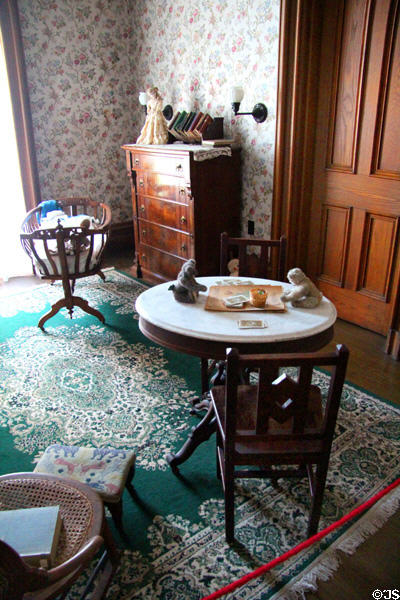 Bedroom at Park-McCullough Historic Estate. North Bennington, VT.