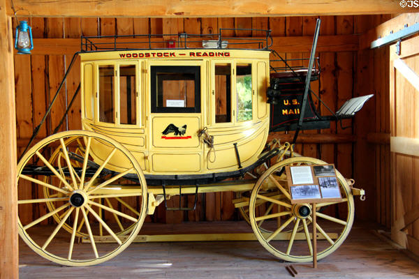 Concord Coach (c1850) at President Calvin Coolidge State Historic Park. Plymouth Notch, VT.