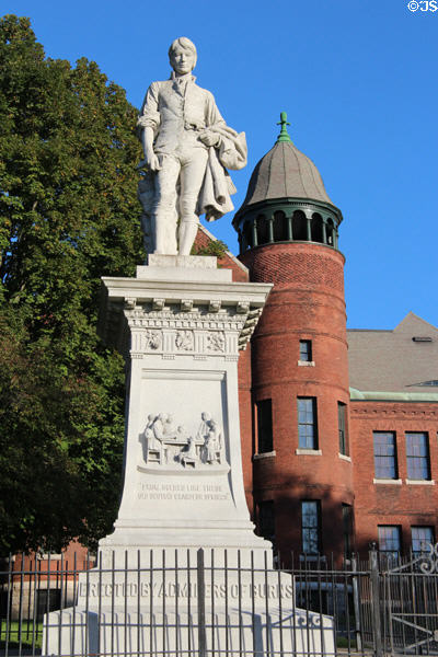 Robert Burns statue (1899) by Elia Corti & Samuel Novelli at Vermont History Center. Barre, VT.