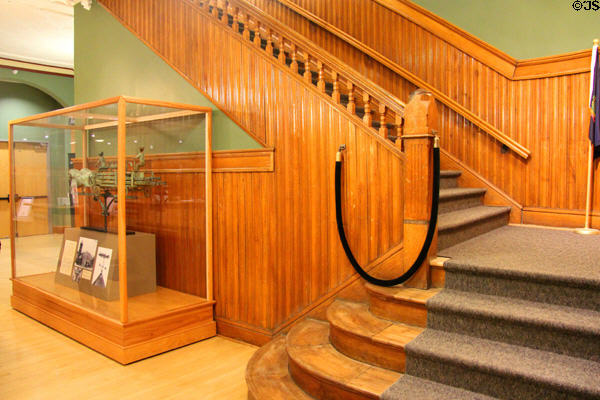 Stairway in Vermont History Center. Barre, VT.