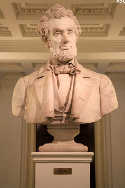 Abraham Lincoln bust by Larkin Goldsmith Mead at Vermont State House. Montpelier, VT.