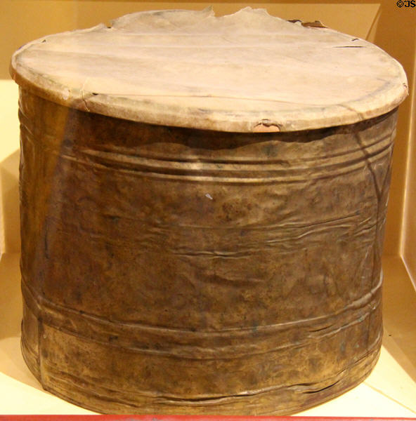 Hessian / British drum captured at Battle of Bennington, VT (Aug. 16, 1777) at Vermont History Museum. Montpelier, VT.