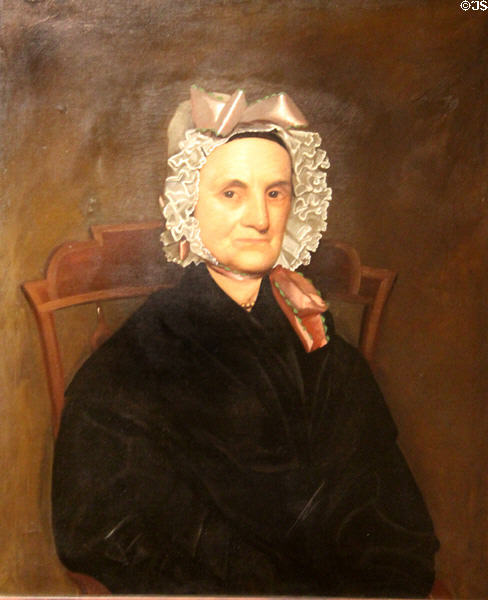 Rebecca Peabody, wife of Parley Davis, portrait (1819) at Vermont History Museum. Montpelier, VT.