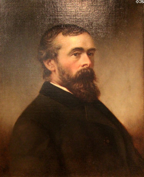 James Stevens Peck portrait (1884) by Thomas Waterman Wood at Vermont History Museum. Montpelier, VT.